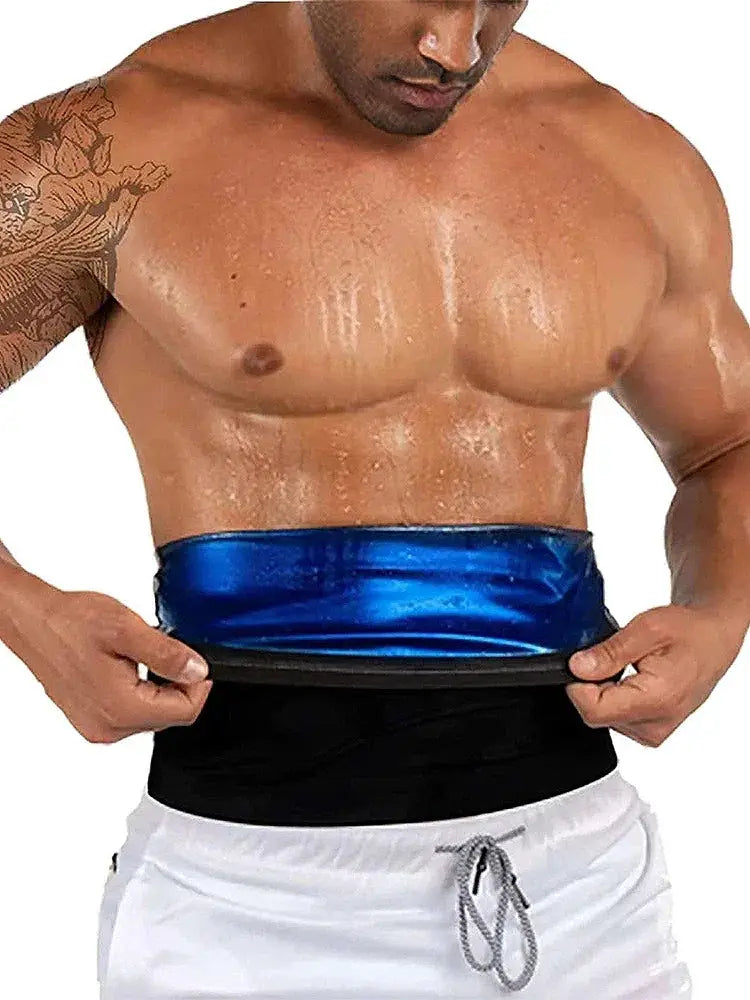 Men Waist Trainer Trimmer Sweat Belt For Slimming Workout