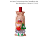 Wine Bottle Covers for Christmas Decor