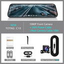 Safer Driving Car Dash Cam With Front And Rear Cam