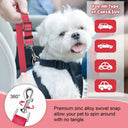 Car Safety Leash Reflective Elastic Dog Seat Belt Rope