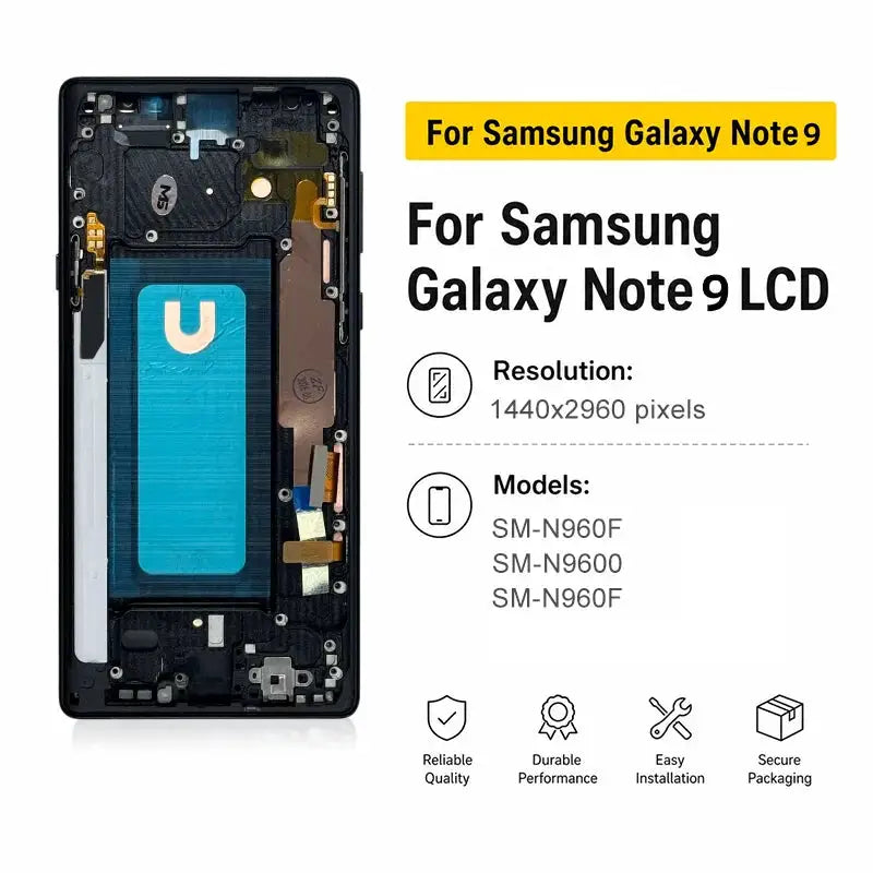 For Samsung Galaxy Note 9 Screen SM-N960F, SM-N9600 LCD Touch Display Digitizer Screen For Samsung Galaxy Note 9 SM-N960U LCD