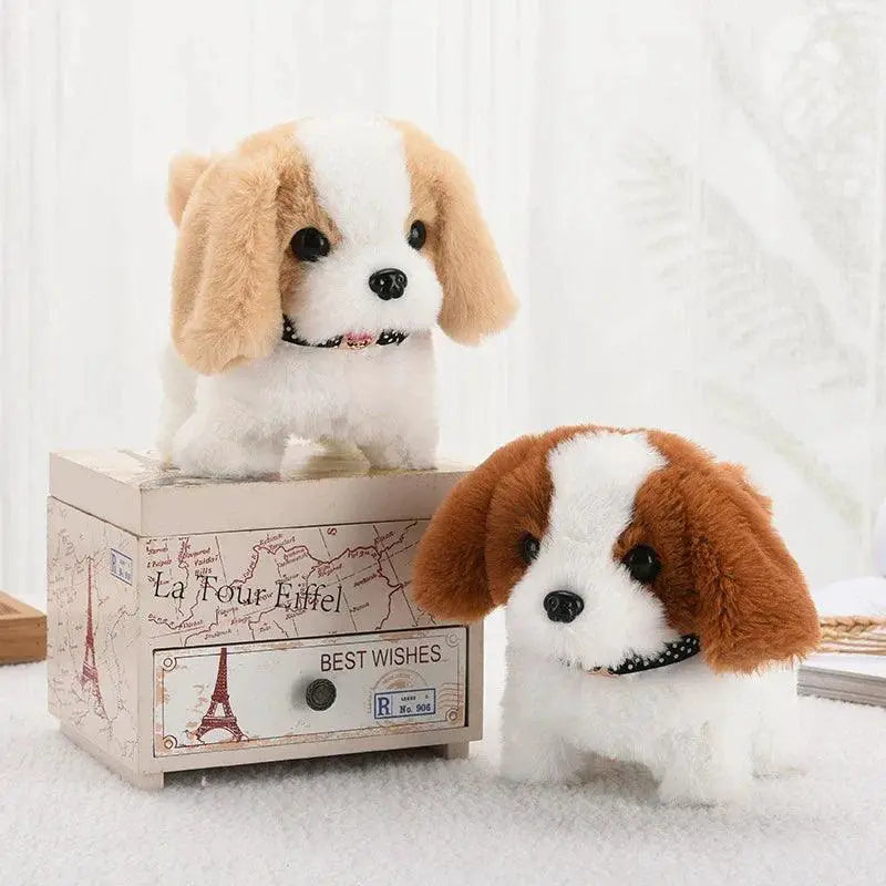 Realistic Walking Plush Puppy Toy for Kids and Dog Lovers