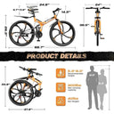 Inch Folding Mountain Bike Speed