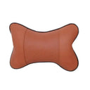 Car Neck Pillow PU Leather Headrest Both Sides 1 Pack