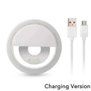 USB Charge Led Selfie Ring Light Mobile Phone Lens Lamp Adjustable Live Brightness Portable Rechargeable Selfie Fill Ring Light
