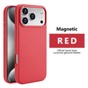 Magnetic Leather IPhone Case - Shockproof Magsafe