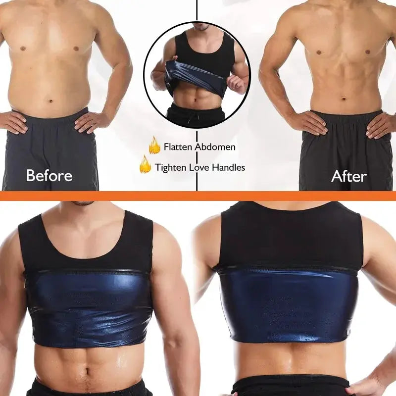Fat-Burn Sweat Vest for Men Workouts — product view 12