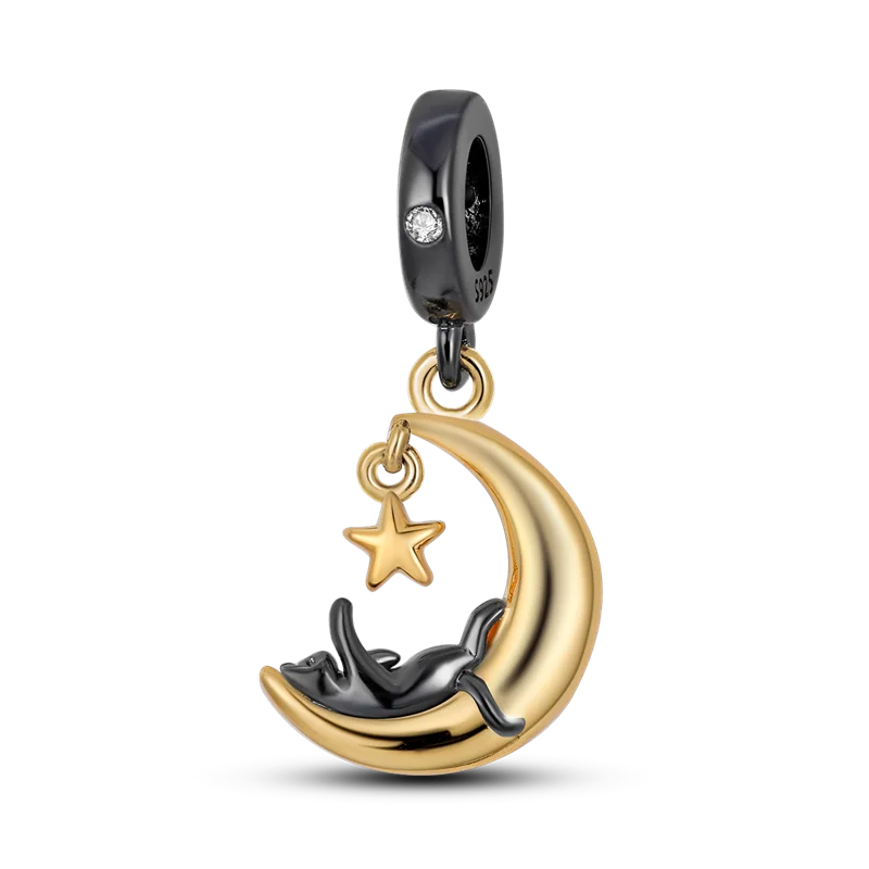 Cat Collection Silver Charm Bead