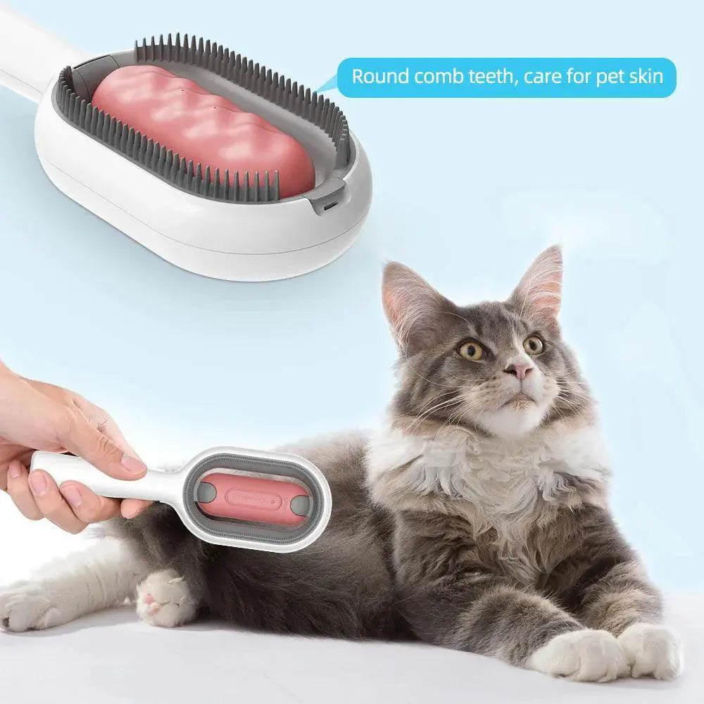 TOUA Cat Grooming Brush Comb Remover With Water Tank Tool