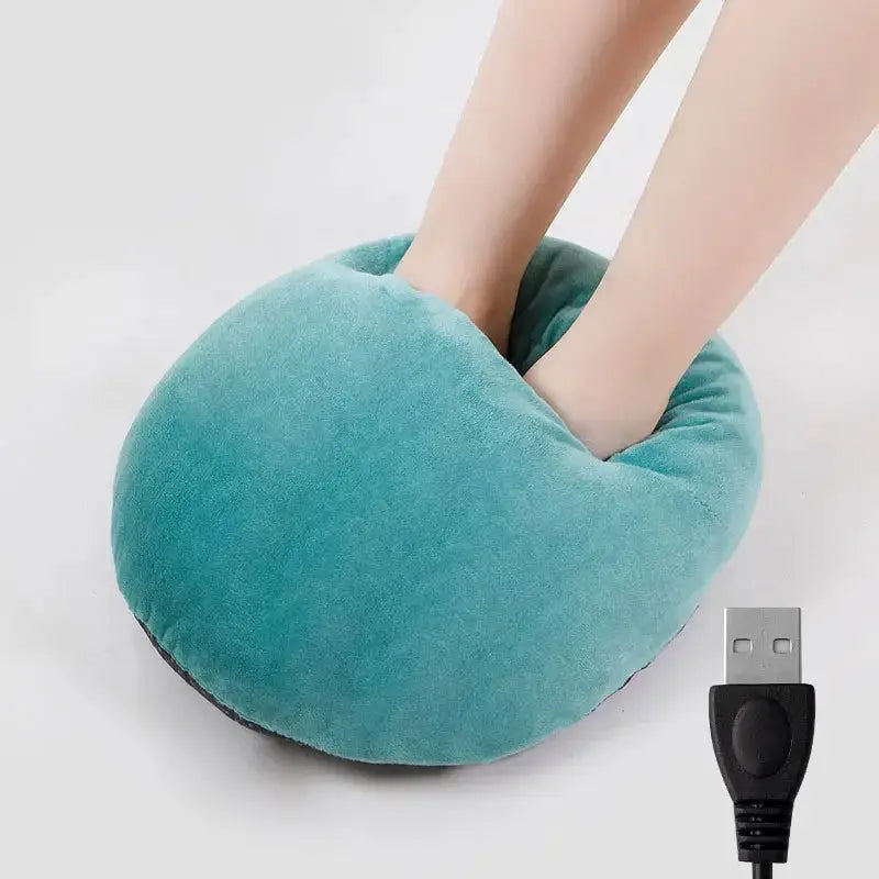 USB Foot Warmer Under Desk Heating Pad 5V 2A Soft Plush