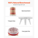 SucceBuy Fruit Wine Press Solid Wood Basket with Blocks Heavy