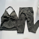 Yoga Set Women Halter Back Fitness - High Waist