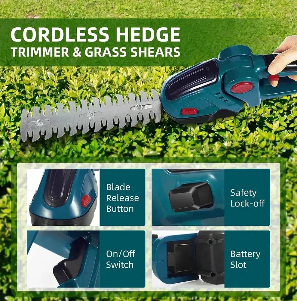 Makita 18V Cordless 2In1 Hedge Trimmer Pruning Shear