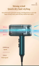 Professional Hair Dryer High Power Blue Light