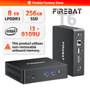 FIREBAT T6 MiniPC Intel i3-8109U beats N95 8GB LPDDR3 RAM 256GB SSD Wi-Fi5/BT 4.2 dual 4k display windows11 Desktop Computer