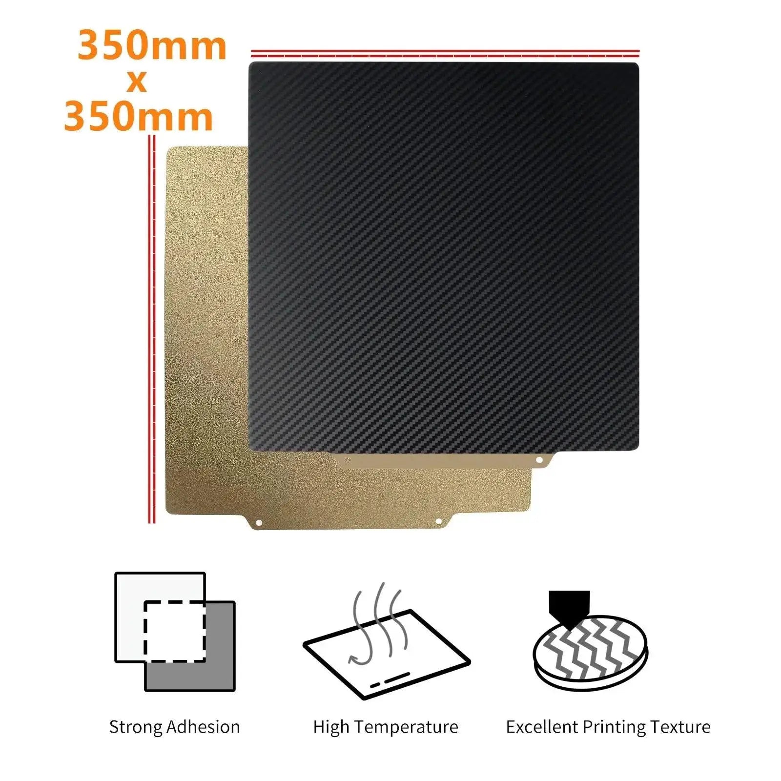 PEI Sheet Hot Bed Build Plate Upgrade For 3D Printers