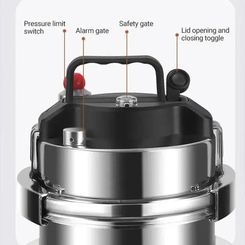 Portable Stainless Steel Pressure Cooker 1.6L 2.0L Camping