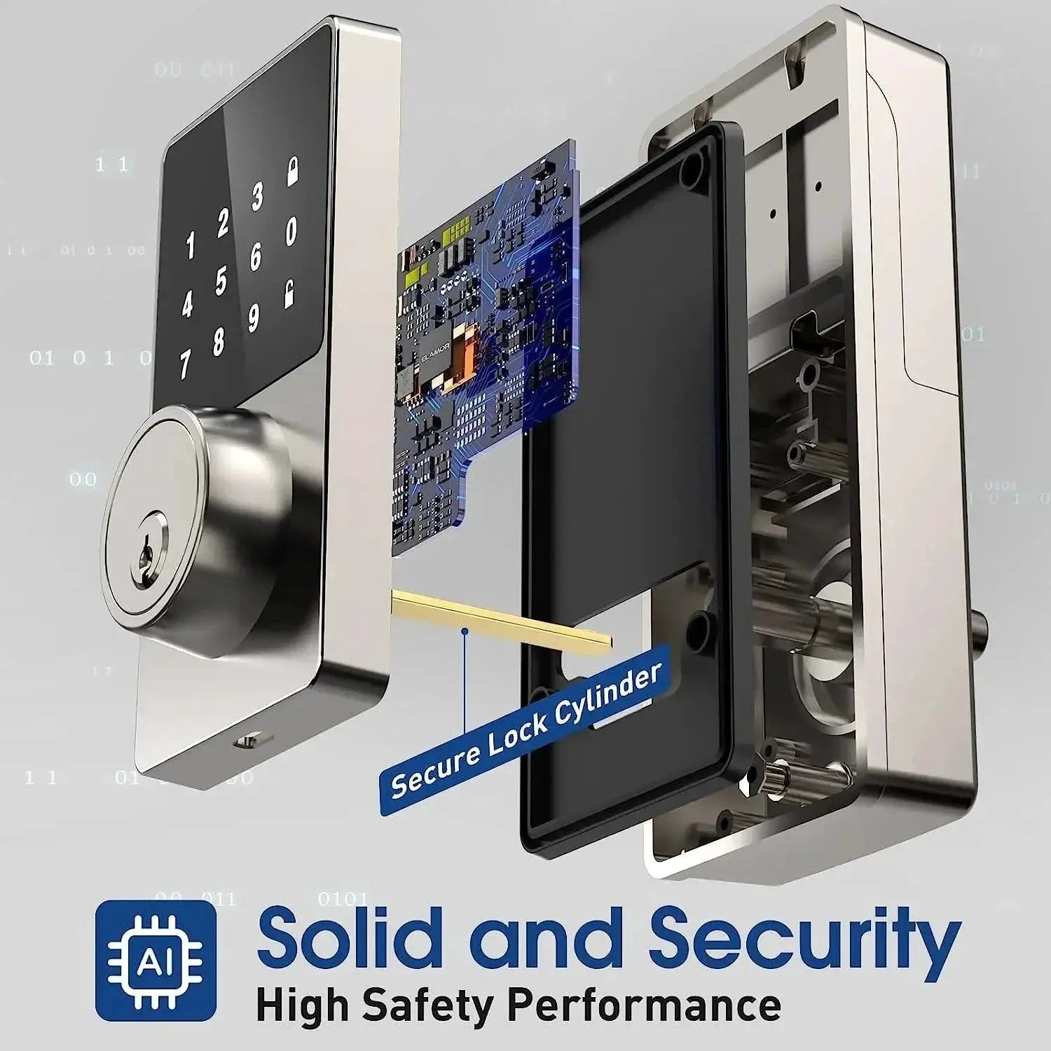 Smart Touchscreen Keyless Entry Deadbolt Lock for Security