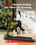 Whisper Quiet 3 In 1 Walking Pad Treadmill Incline 3HP HomeOffice