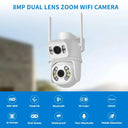 6MP Dual Lens PTZ WiFi Camera With AI Tracking Security