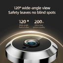 Danmini 4.3 Inch Visual Doorbell Peephole 1080P Camera Never Miss A Visitor