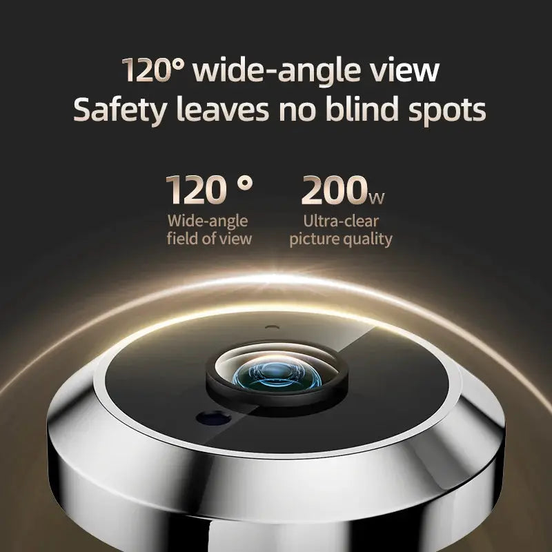 Danmini 4.3'' Visual Doorbell Peephole 1080P Camera App Remote Control Digital Cat Eye Night Vision Outdoor Monitor Door Viewer by stepyours.com
