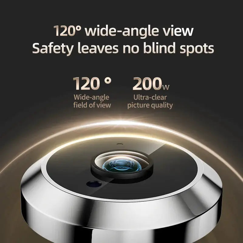 Danmini 4.3'' Visual Doorbell Peephole 1080P Camera App Remote Control Digital Cat Eye Night Vision Outdoor Monitor Door Viewer