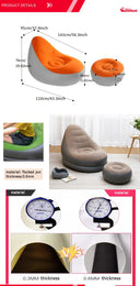 Camebust Foldable Air Bed Inflatable Lazy Sofa Mattress Portable