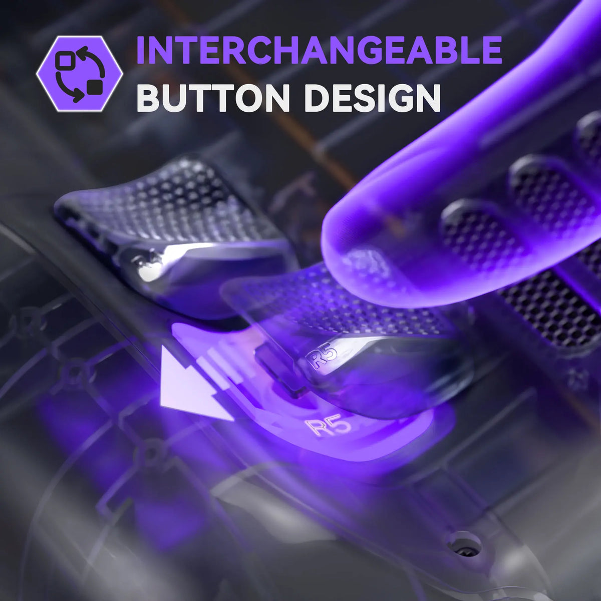 eXtremeRate Interchangeable Back Buttons Shell