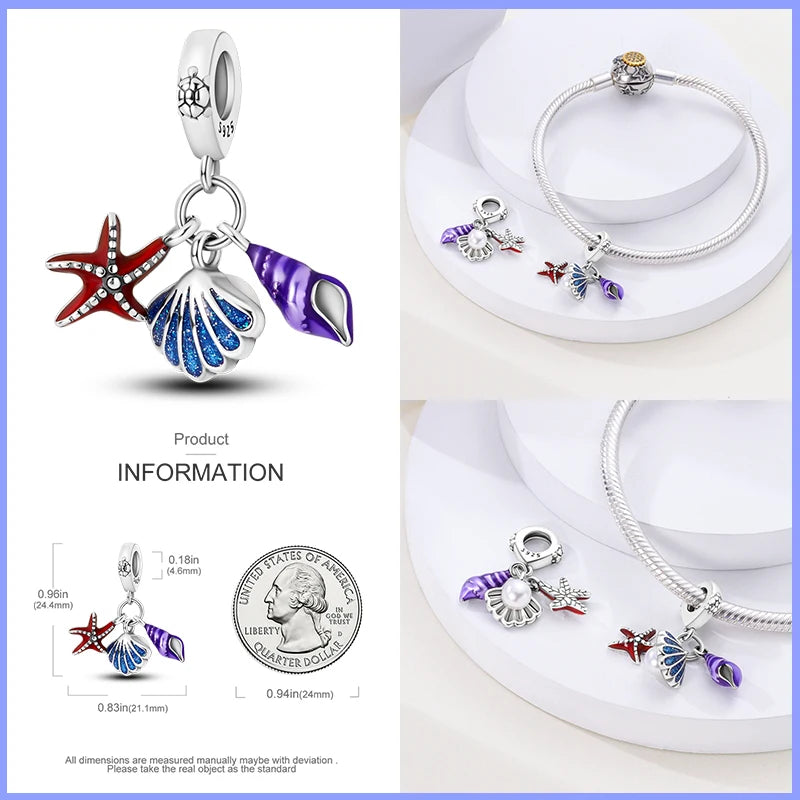 Real Sterling Silver Colorful Butterfly