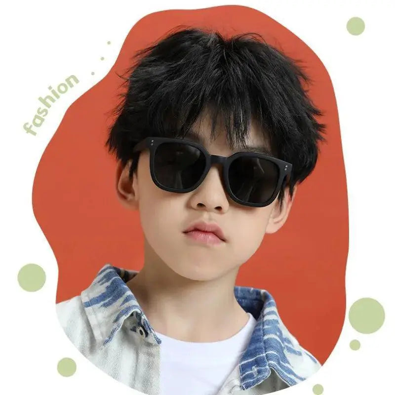 Trendy Kids UV400 Square Sunglasses Protective Eyewear