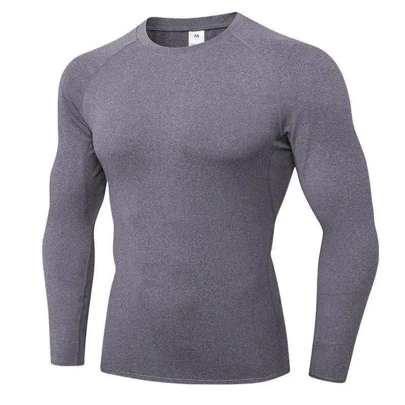 Mens Compression Long Sleeve Shirt for Gym and Workout