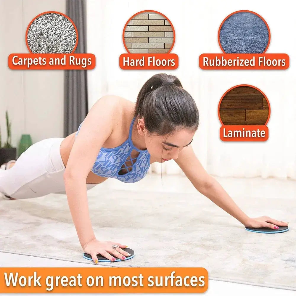 Core Workout Sliders Portable Dual Sided Exercise Discs