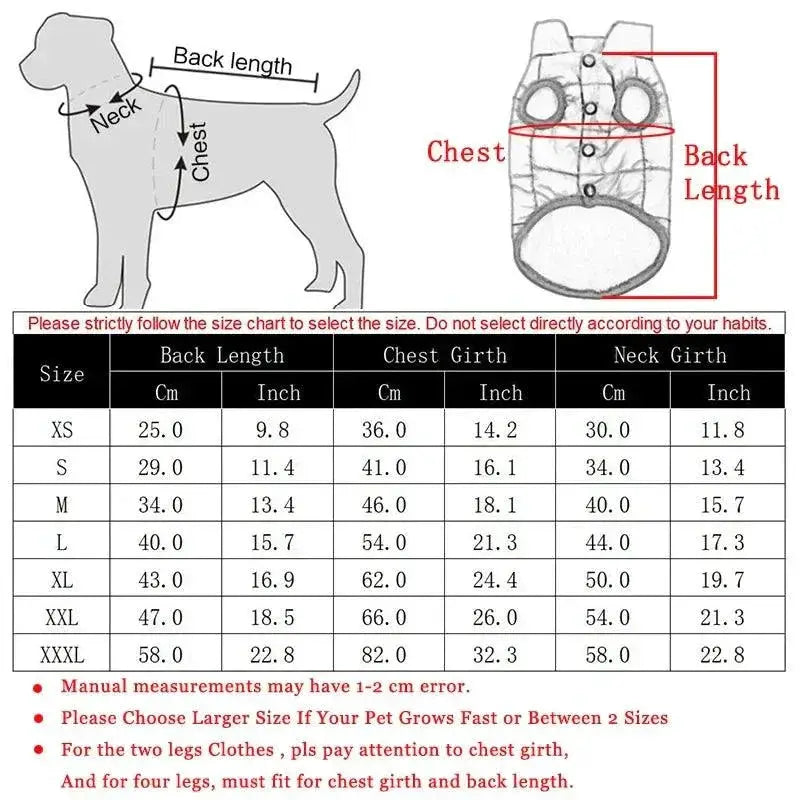 Warm Fleece Dog Coat For All Breeds Stylish Winter Vest