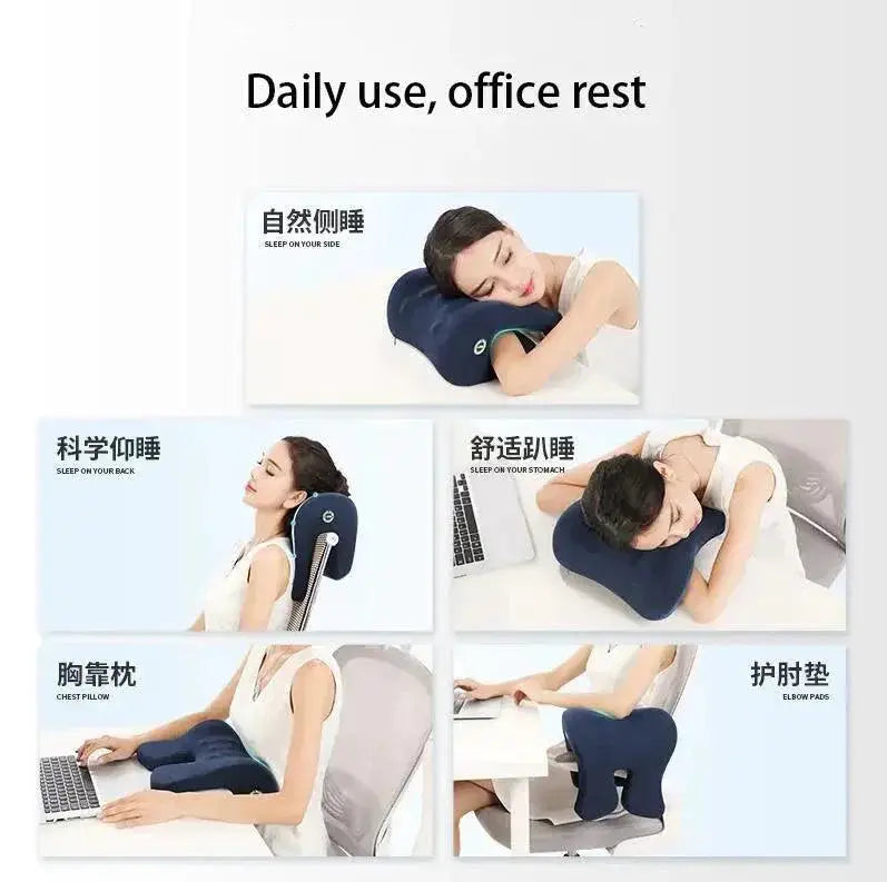 Ergonomic Memory Foam Travel Neck Pillow for Comfort