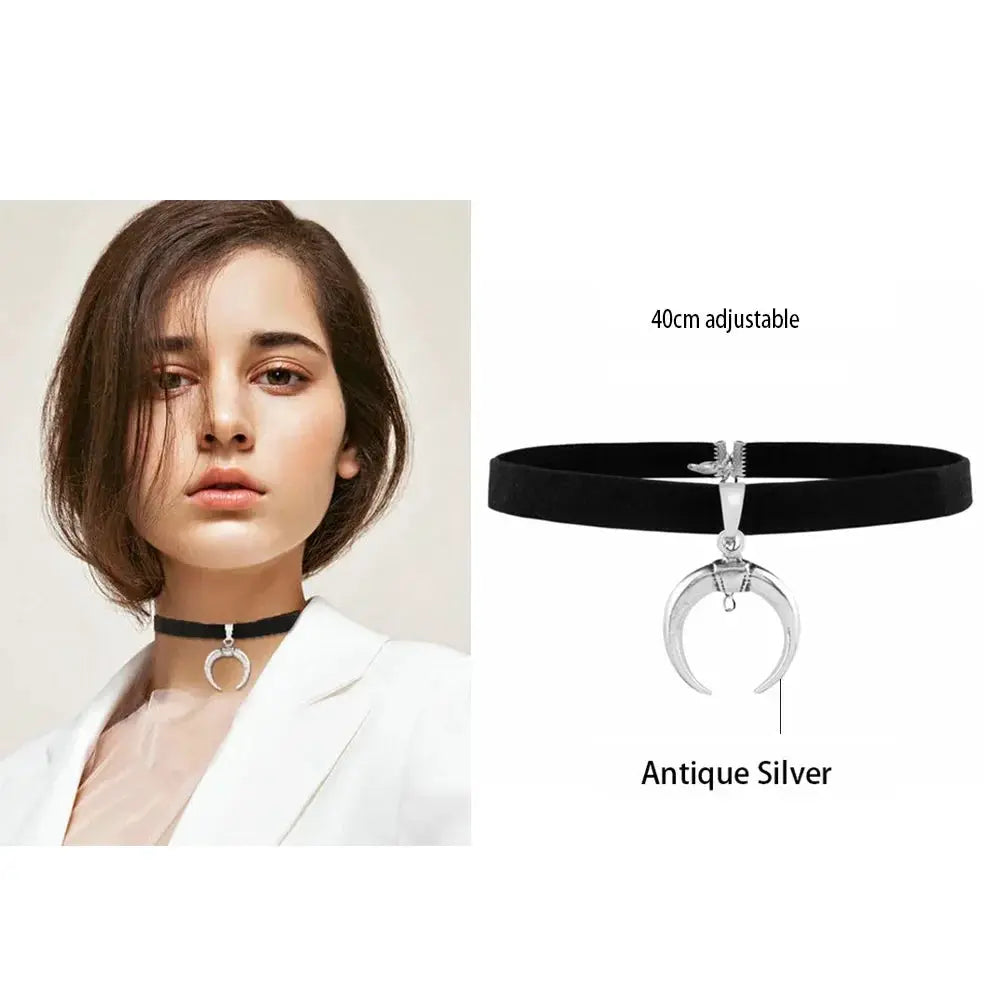 Vintage Gothic Heart Choker Necklace Jewelry Sexy Trendy