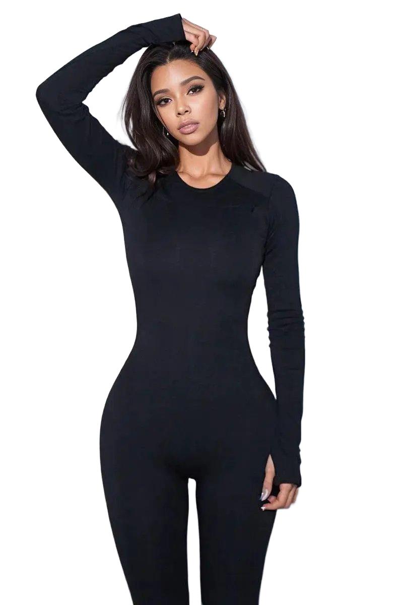 Cozy Winter Zip Up Jumpsuit for Women — product view 1