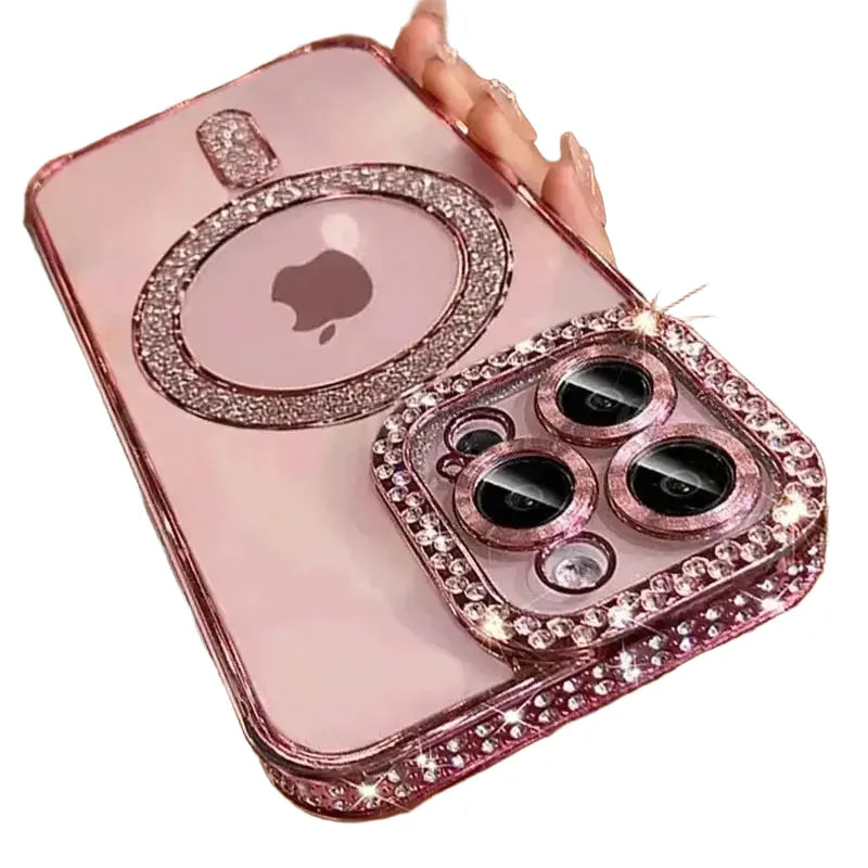 Clear Glitter Case - Magnetic And Anti Fingerprint — product view 1