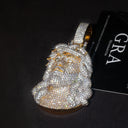 Iced Out Jesus Head Pendant