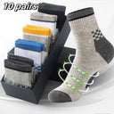 Men's Bamboo Fiber Sports Socks - 5 Pairs of Comfort