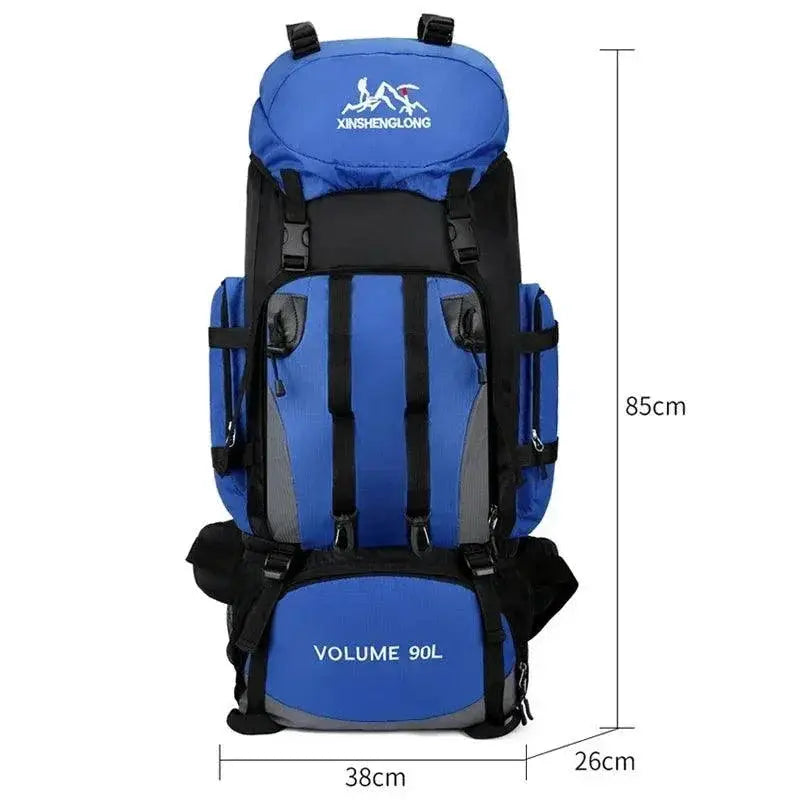 90L Waterproof Hiking Backpack Rucksack for Camping Gear