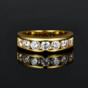 Round Square Moissanite Ring in Sterling Silver Modern