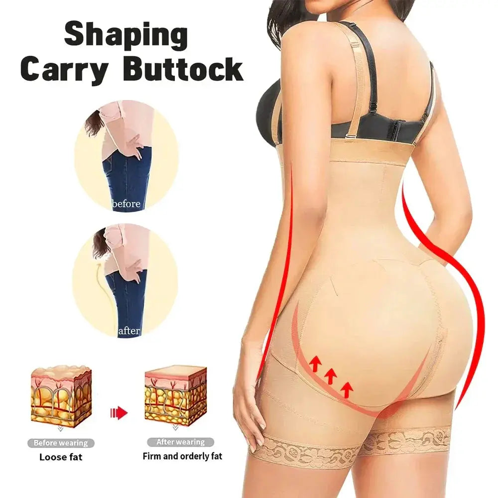 Womens Firm Control Shapewear Girdles Bodysuit Tummy Tuck