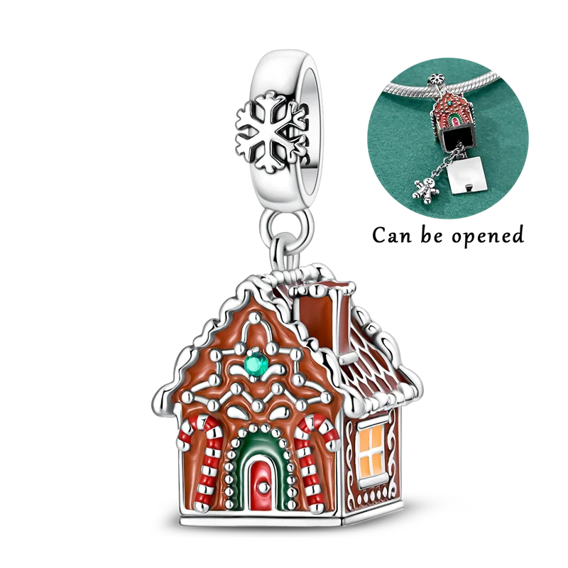 Merry Christmas Charm Bead Sterling