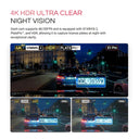 Night Driving Dash Cam for Drivers with 4K Clarity