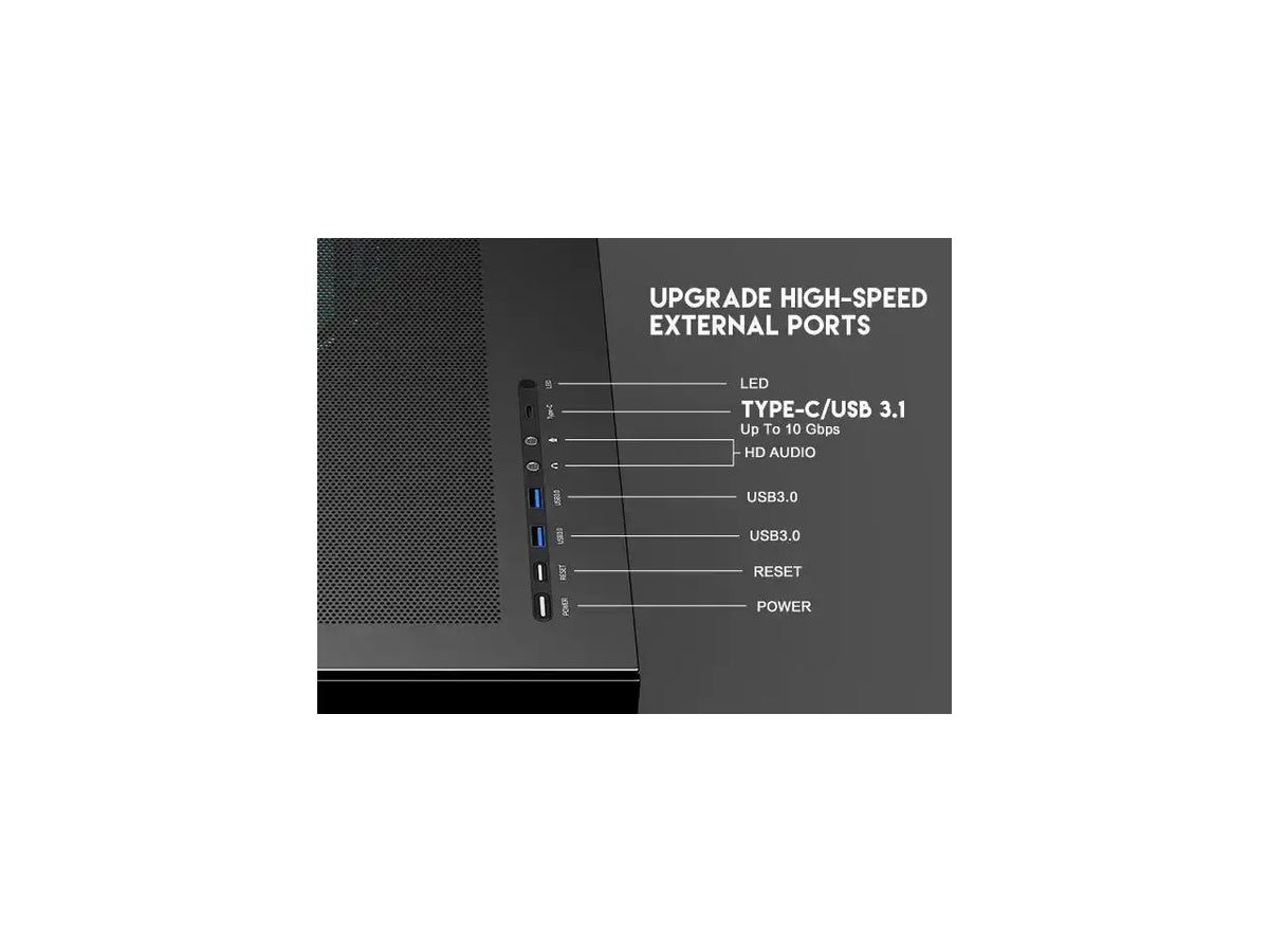 DIYPC Vanguard-F2-BK Black Cases (Computer Cases - ATX Form)