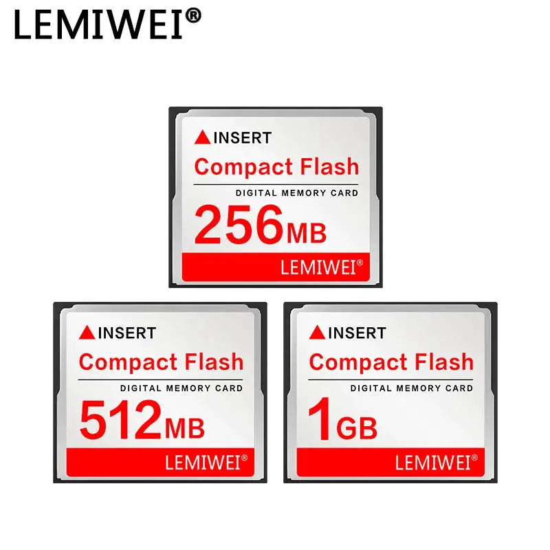 Lemiwei CF Card Insert 256MB 512MB 1GB 2GB 4GB 8GB 16GB 32GB 64GB Compact Flash Digital Memory Card High Speed Memoria CF Card
