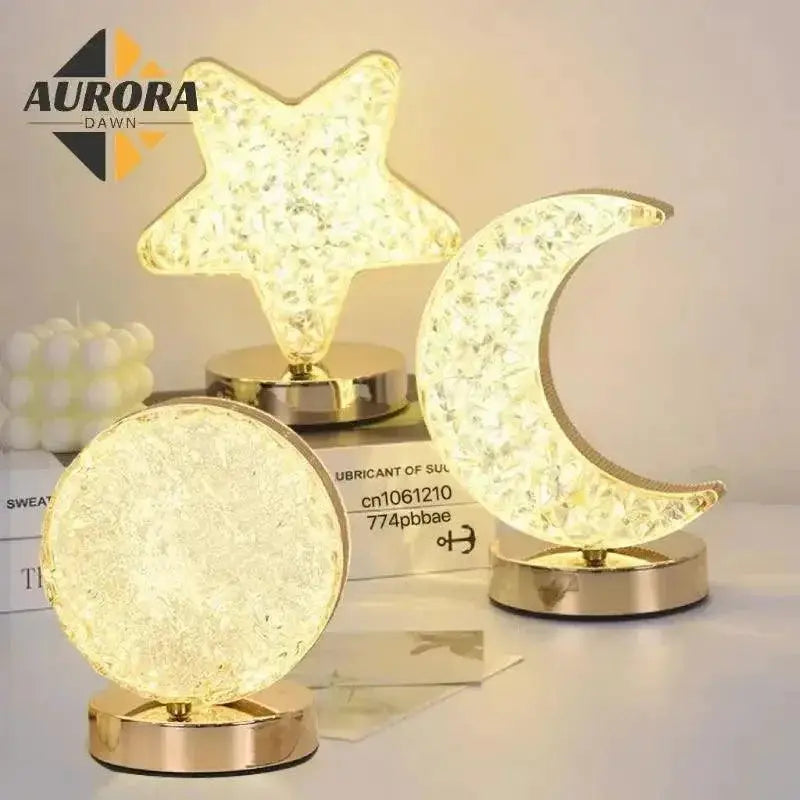 Moon Lamp 3D LED Night Light USB Rechargeable Decor
