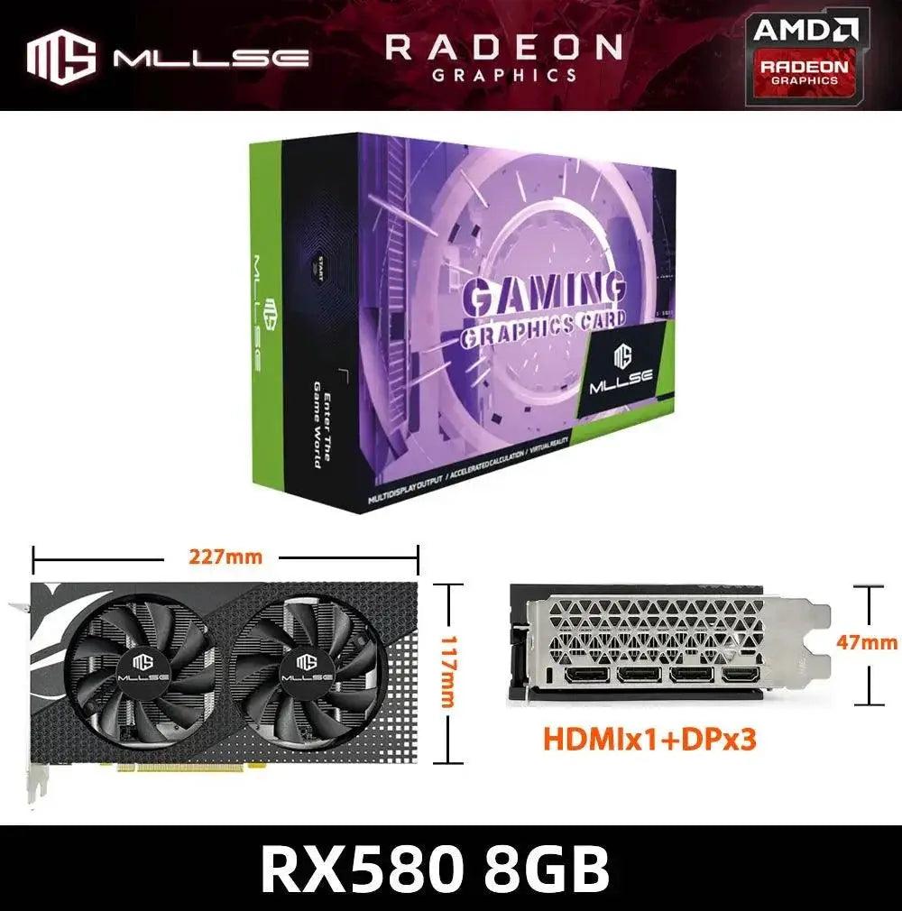 MLLSE Radeon Gaming Graphics Card High Performance Budget