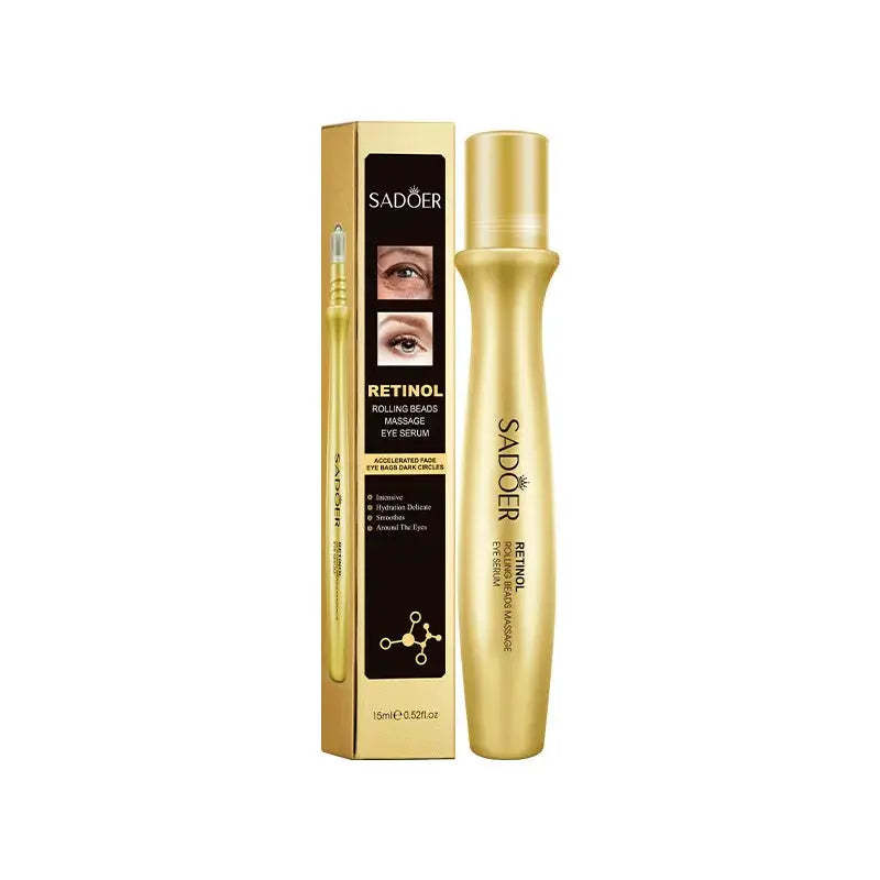 Gold Bright Eye Roller Eye Cream Hydrating Moisturizing Eye Serum Care Dark Circles Removal Anti Bags